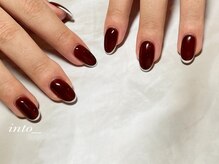 ネイルサロン イントゥ(into_)/細フレンチ　ボルドー