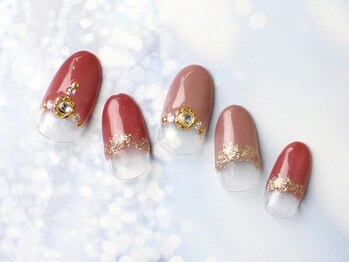 キャンアイドレッシー ヨコハマ元町店(Can I Dressy)/華やか/逆フレンチ/ボルドー