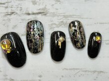 ビービーネイル(BB)/ラメ×フィルムnail☆