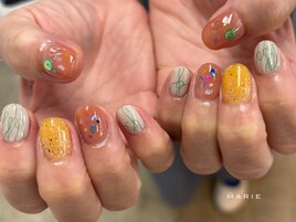 5)8000円 カラフルネイル 0911e