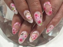 ラリュールネイル(L'Allure nail)/桜チークネイル￥9200