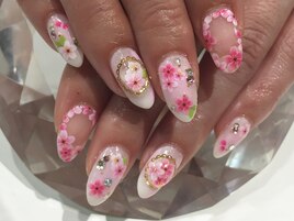 桜チークネイル￥9200