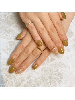 エムネイル(Ｍ)/くすみピスタチオカラー♪