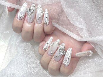 モカ 心斎橋(moca by Lee)/【Aina】キラキラ冬ネイル