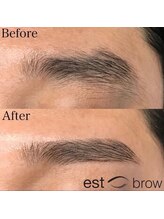 エストブロウ 麻布十番店(est brow)/メンズ 眉毛 アイブロウ 間引き