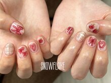 スノーフレーク(Snowflake)/インク落書き♪定額デザイン
