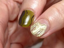 ソレイユネイル(soleil nail)/ちぐはぐデザイン