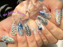 【ロングネイル】グリッター