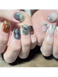 アシメ/ミラー/シルバー