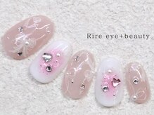 リール アイプラスビューティー(Rire eye + beauty)/チークネイル￥11000