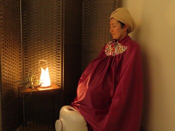 ルク 丸子店(Luc)の写真/冷え/代謝の低下が気になる方に!よもぎ蒸しで大量発汗＆デトックス♪代謝を上げて痩せやすい健康的な体へ♪