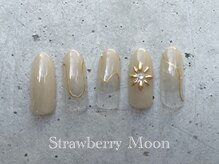 サロンストロベリームーン(Salon Strawberry Moon)/パーツアートネイル　￥6980