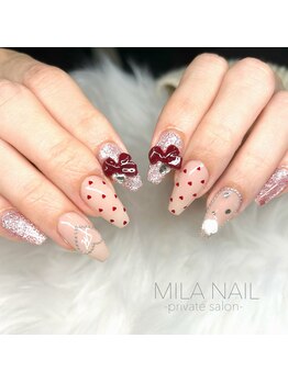 ミラ ネイル(MILA NAIL)/アート+コース◆持込パーツ