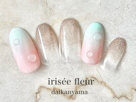 水滴ネイル☆ラメグラデ