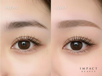 インパクト 岡山駅前サロン(IMPACT)/女性人気の並行アーチ眉