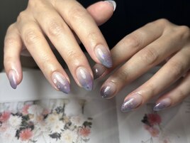 梅雨ネイル♪縦グラデーション