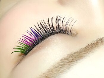 クチュールラッシュ バイ アイマジック 渋谷店(COUTURE LASH by eye majic)/カラーエクステ施術例★[渋谷]