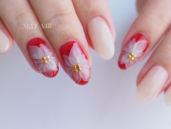 ネクストネイル(NEXT NAIL)/大人のクリスマスネイル☆