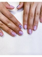 ウロネイルズ(ulo nails)/ライラックカラーと押し花
