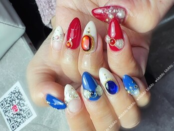 モモネイル(MOMO nail)/バレンタイン/リボン