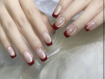 クイーンネイル 新宿(Queen nail)/マグネットスキニーフレンチ