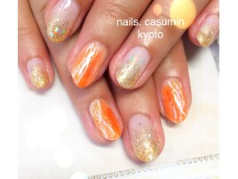 元気な夏のオレンジカラー♪