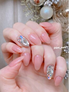 ネイルジニ(nail.Jini)/ワンカラー×ストーン