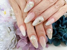 ディーネイル 天王寺(D-nail)/【小山】ホワイトグラデーション