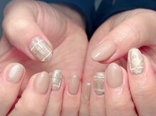 ブリスフルハピネス(Blissful happiness)/チェックネイル