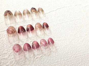 シキ(shiki)/バレンタインネイル ¥6800