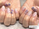 梅雨ネイルあじさいデザイン