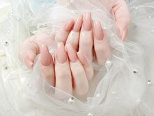 センシー ネイル スタジオ(Sensy Nail Studio)/チップ長出しピンクワンカラー