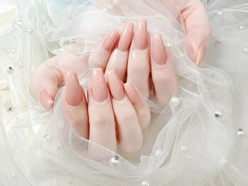 センシー ネイル スタジオ(Sensy Nail Studio)/チップ長出しピンクワンカラー