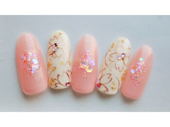 プレンティー 北千住西口店(plenty)/桜ネイル