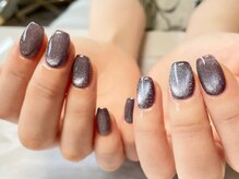 ネイルサロン イントゥ(into_)/ネイビー　マグネットワンカラー