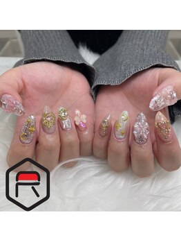 東海最大級ネイルサロン by レディスペネイル 名駅店/ゴテゴテネイル