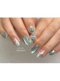 推し色ネイル