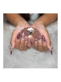 ロア ネイル(Loa_Nail)/ピンクネイル