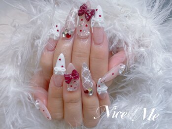 ナイスミー(Nice Me)/10本長さ出し持ち込みデザイン♪