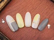 ネイルサロンフォーユー(for u)/ブロッキングネイル￥６９８０