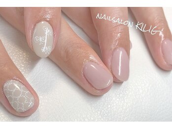 ネイルサロン キリグ(KILIG)/蝶々＆ドットサークル