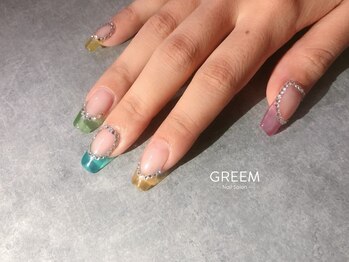 グリーム(GREEM)/クリア×囲みストーン