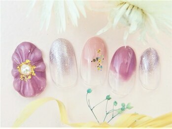 ネイルズガッシュ 武蔵小山店(NAILsGUSH)/＊ぷっくりフラワー＊