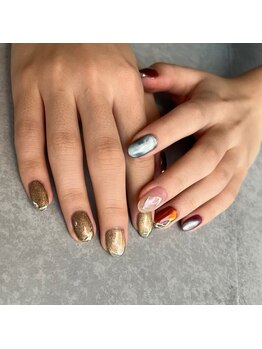 リルム(Relum)/大人アシメデザインネイル☆