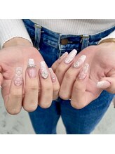 イエロー(Yellow)/ツイード×キルティング