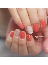 たゆ ネイル(たゆnail)/オレンジナチュラルネイル