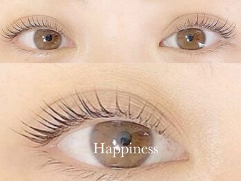 ハピネス(Happiness)の写真/【SNSで人気！マスカラパーマ導入店】マスカラ要らずでパッチリまつ毛朝のメイクも時短に♪