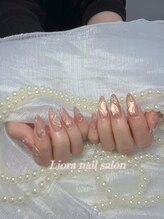 リオラネイル(Liora Nail)/長さ出しシンプルデザイン