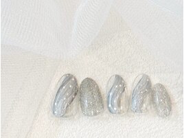 シルバー★クリアネイル/星ホロ