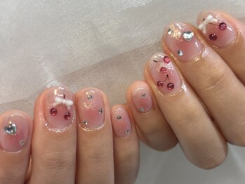 さくらんぼネイル